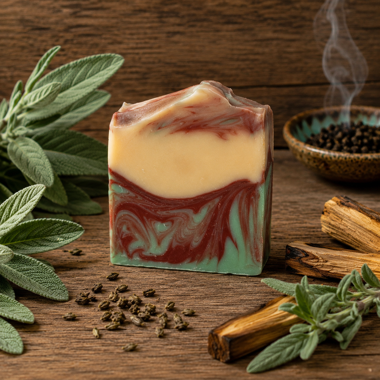 Sage Palo Santo Handcrafted Beef Tallow Soap