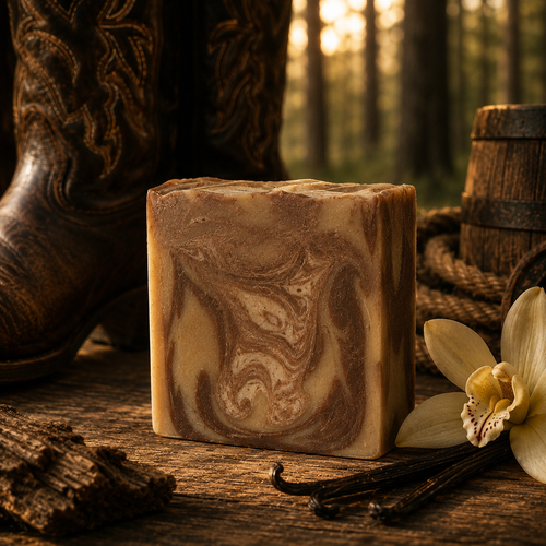 Bourbon Vanilla Goats Milk Masculine Tallow Handmade Soap