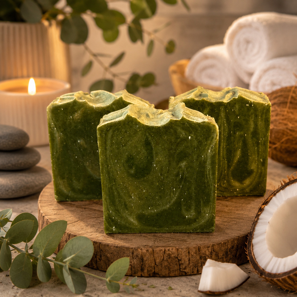 Coconut Eucalyptus Handcrafted Tallow Soap