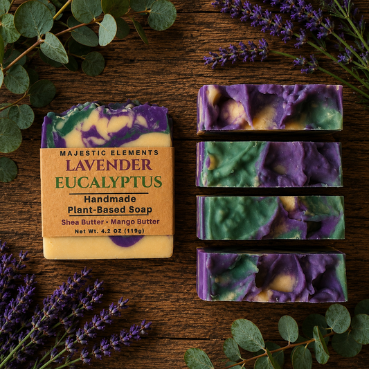 LAVENDER EUCALYPTUS: Handmade Plant-Based Vegan Soap