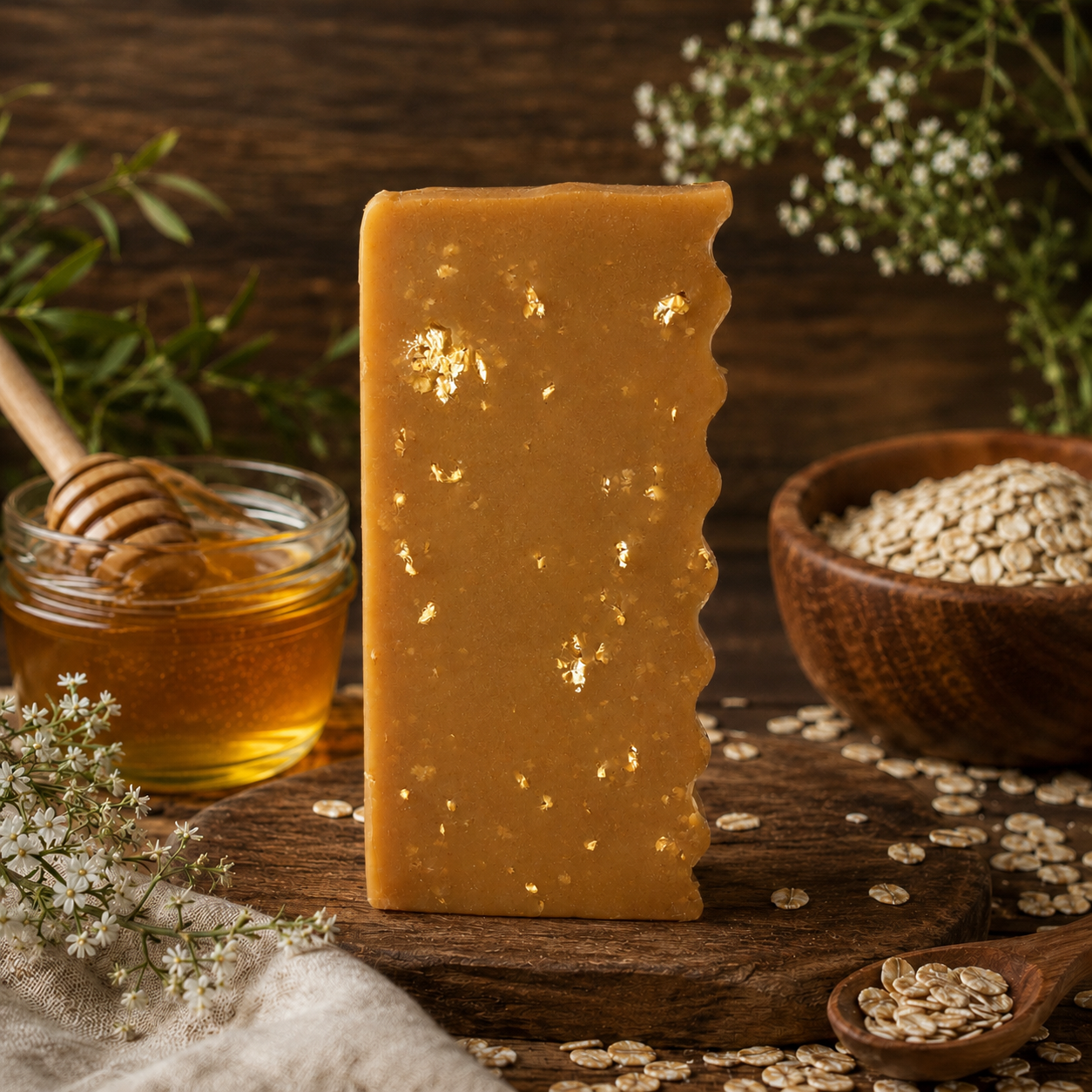 UNSCENTED: Honey and Oatmeal Handcrafted Gentle Conditioning Mini Soap