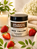 Strawberry Tallow Handcrafted Emulsified Body Butter Body Cream