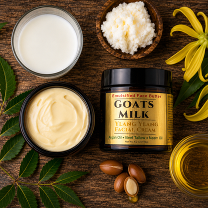 GOATS MILK: Handmade Ylang Ylang Scented Facial Butter / Face Cream