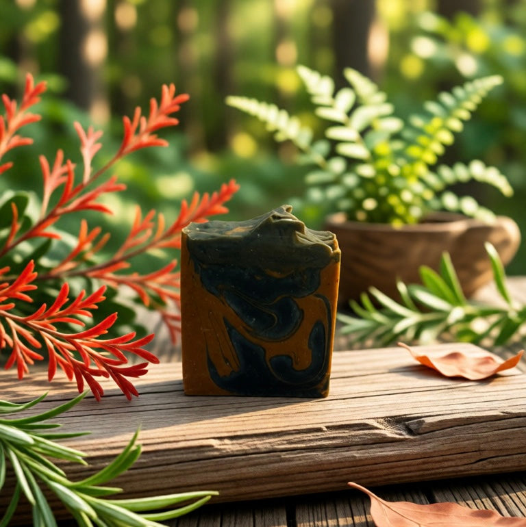 Unscented Charcoal Turmeric Tallow Artisan Soap
