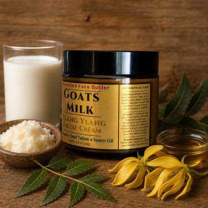GOATS MILK: Handmade Ylang Ylang Scented Facial Butter / Face Cream