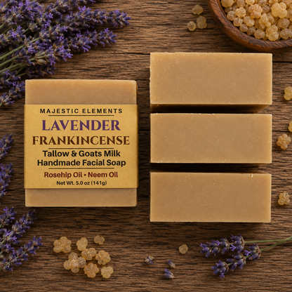 FRANKINCENSE LAVENDER: Handmade Facial Soap