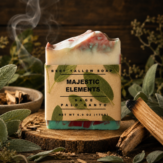 Sage Palo Santo Handcrafted Beef Tallow Soap