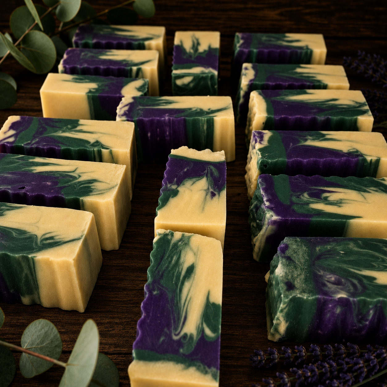 Lavender Eucalyptus Handmade 100% Plant-Based Sample Soap