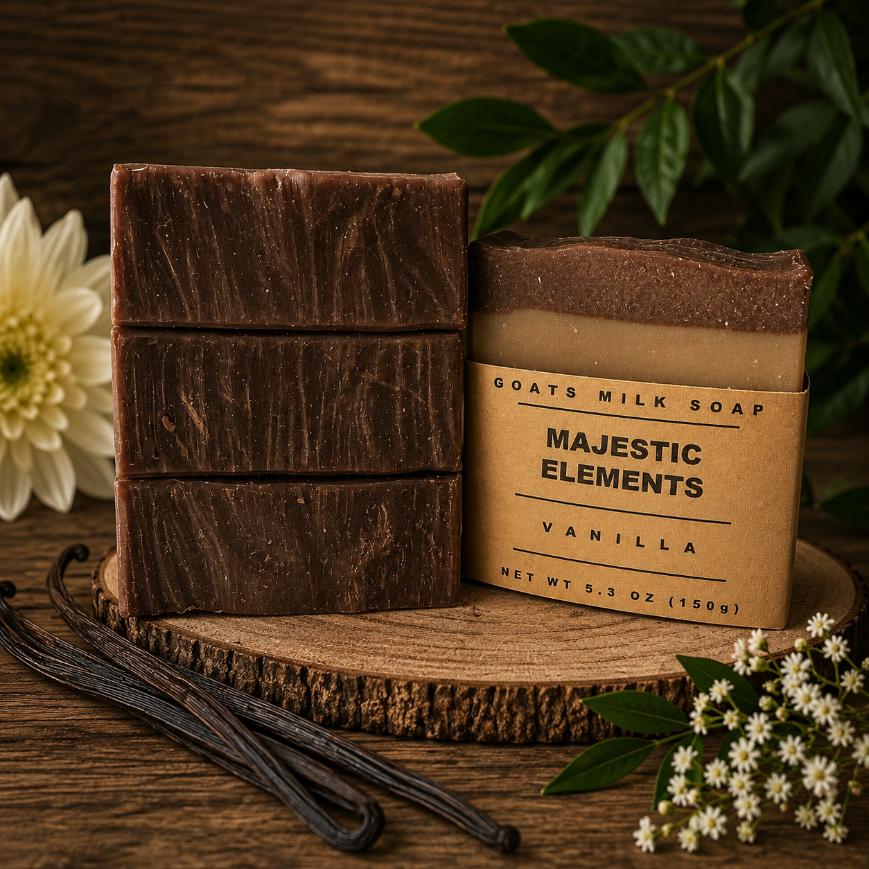 VANILLA BEAN: Handmade Goats Milk & Tallow Soap