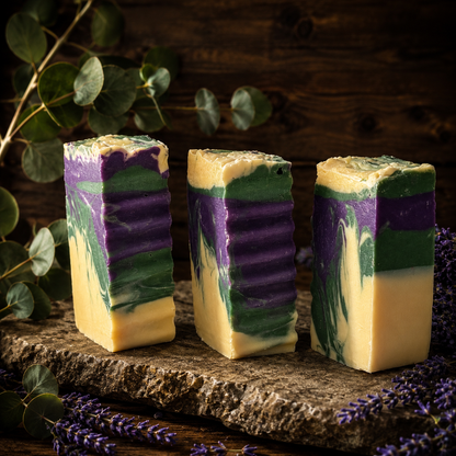 Lavender Eucalyptus Handmade 100% Plant-Based Sample Soap