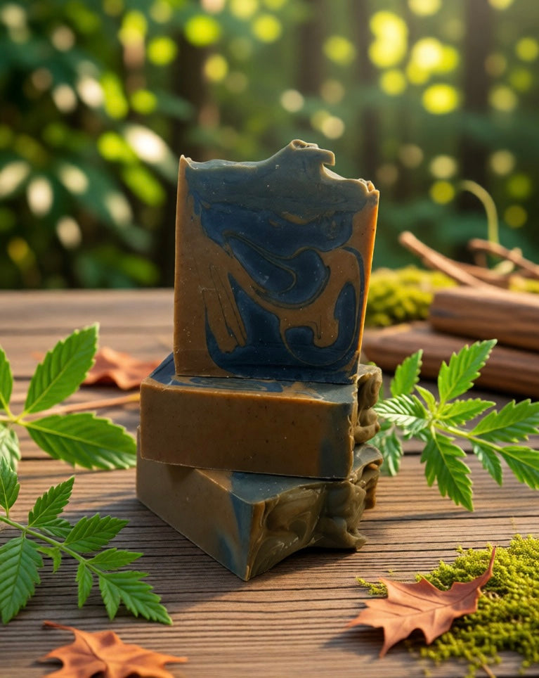 Unscented Charcoal Turmeric Tallow Artisan Soap