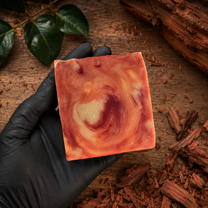 MAHOGANY TEAKWOOD: Handmade Tallow + Lard Masculine Soap