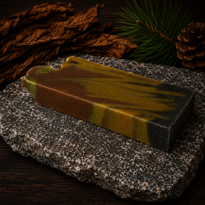 Sweet Tobacco Pine Handmade Beef Tallow and Milk Masculine Mini Soap (Trial Size)