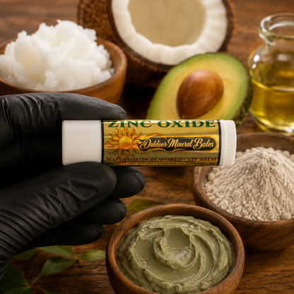 ZINC OXIDE: Handmade Watermelon Flavored Protective Lip Balm