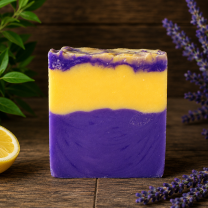 Lemon Lavender Handmade Beef Tallow Soap