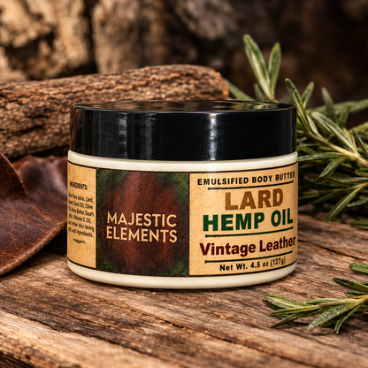 LEATHER: Emulsified Masculine Body Butter Body Cream