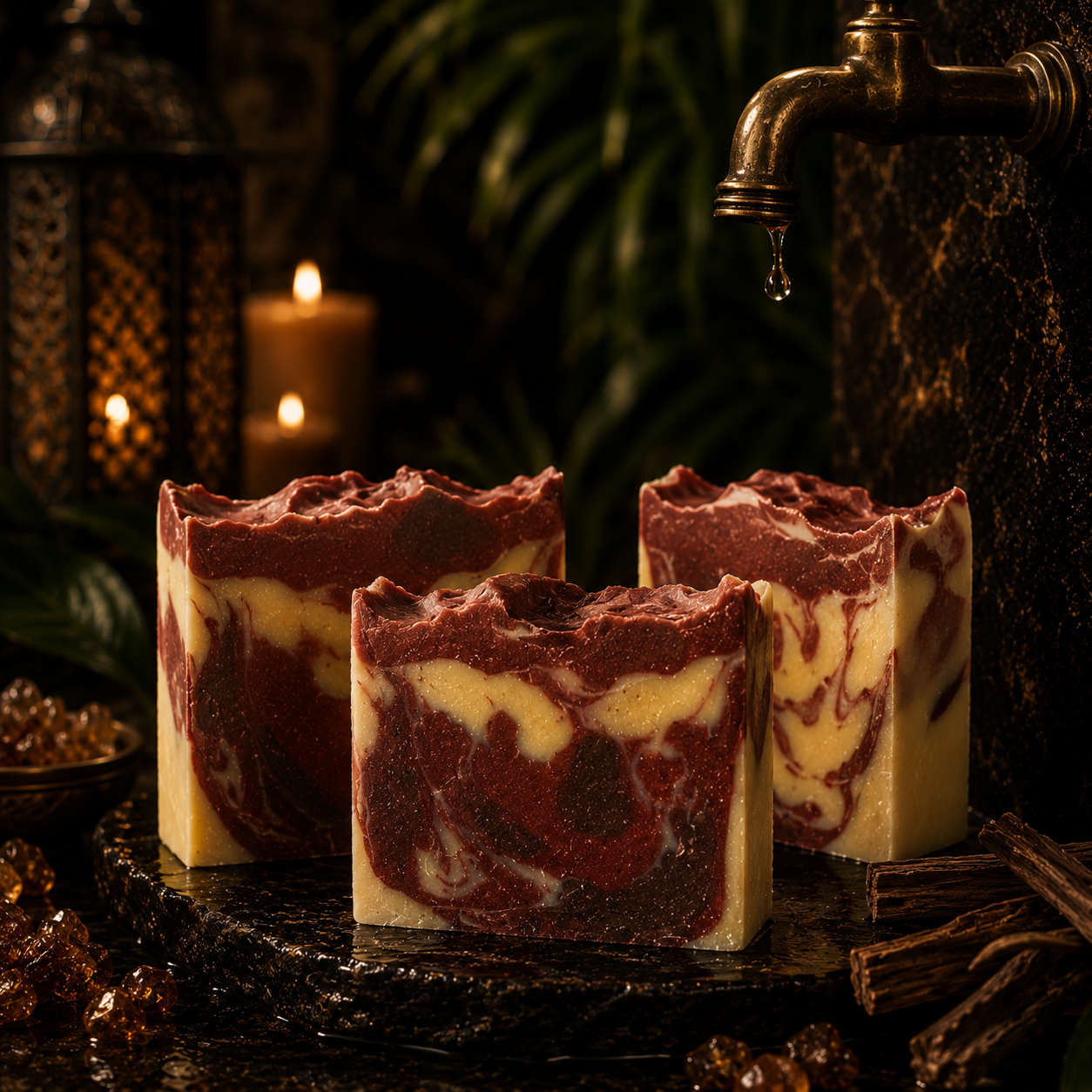 Myrrh Palo Santo Handmade Babassu Oil and Tallow Soap