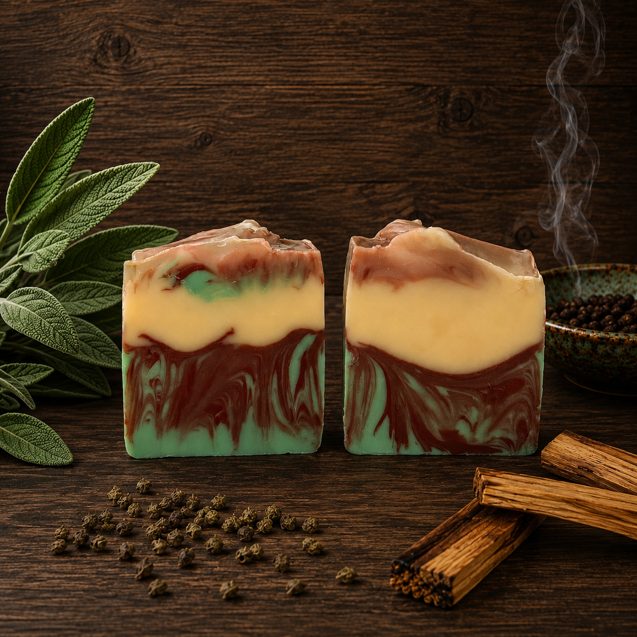 Sage Palo Santo Handcrafted Beef Tallow Soap