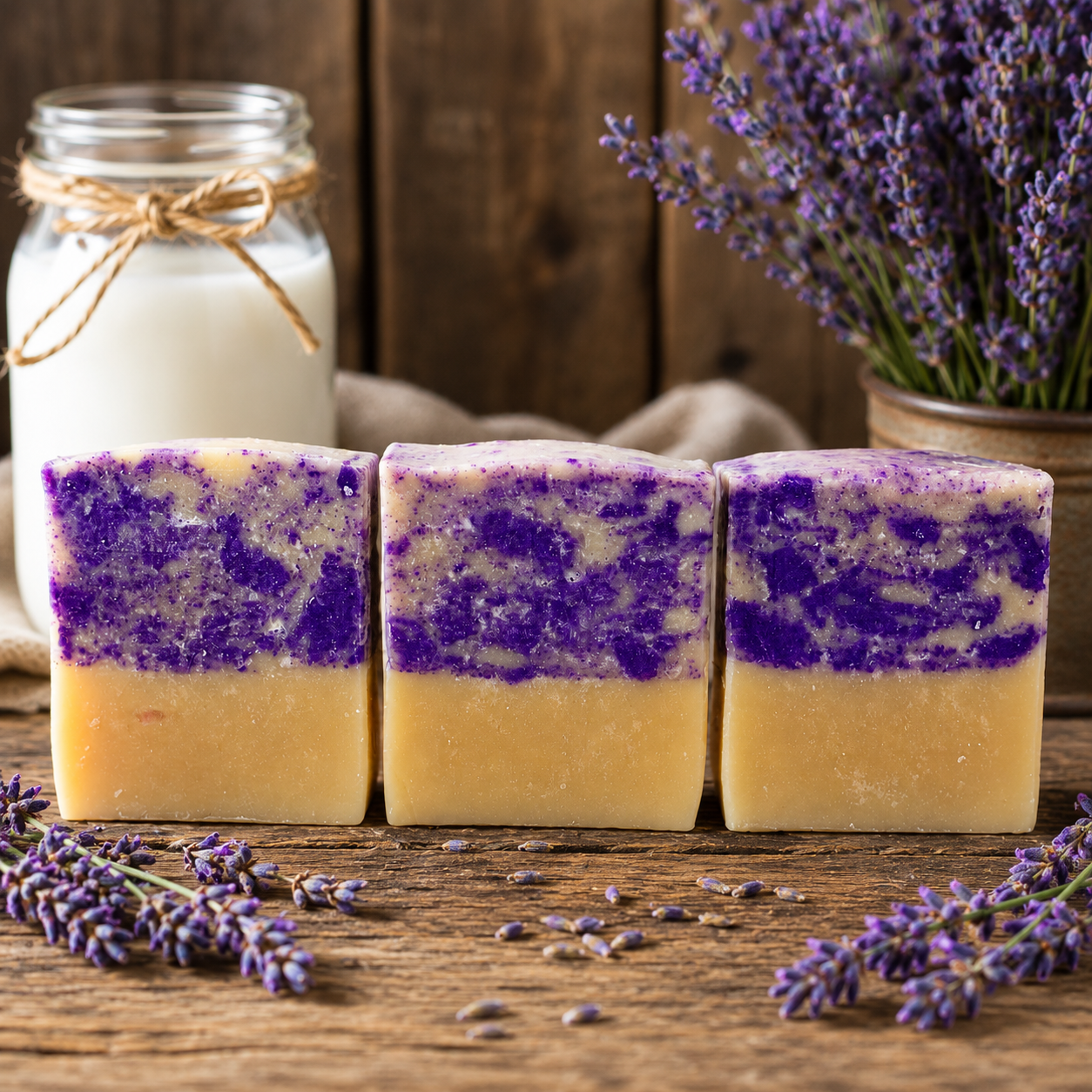 RUSTIC LAVENDER: Goats Milk and Tallow Handcrafted Soap
