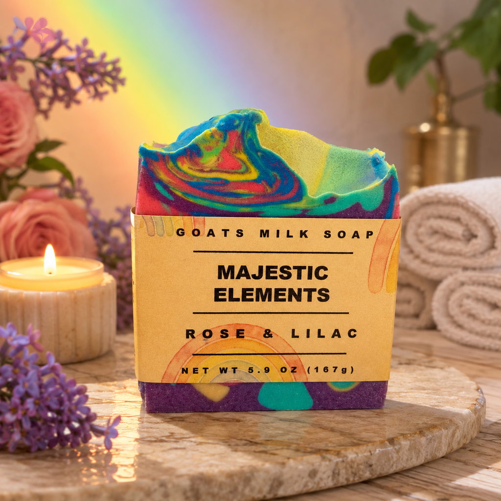 PRIDE: Lilac Rose Handcrafted Goats Milk Soap