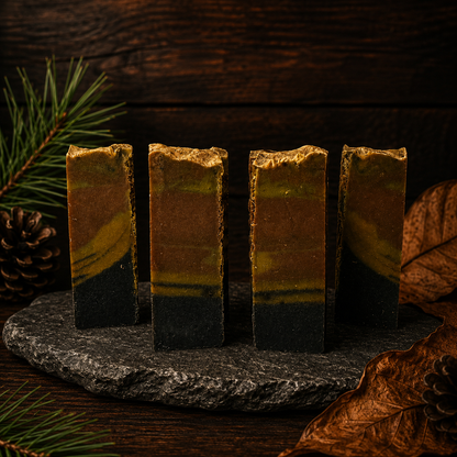 Sweet Tobacco Pine Handmade Beef Tallow and Milk Masculine Cleansing Sample Soap