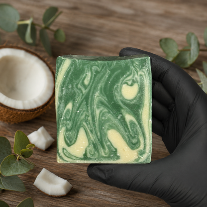 COCONUT EUCALYPTUS: Tallow + Milk Handmade Artisan Soap