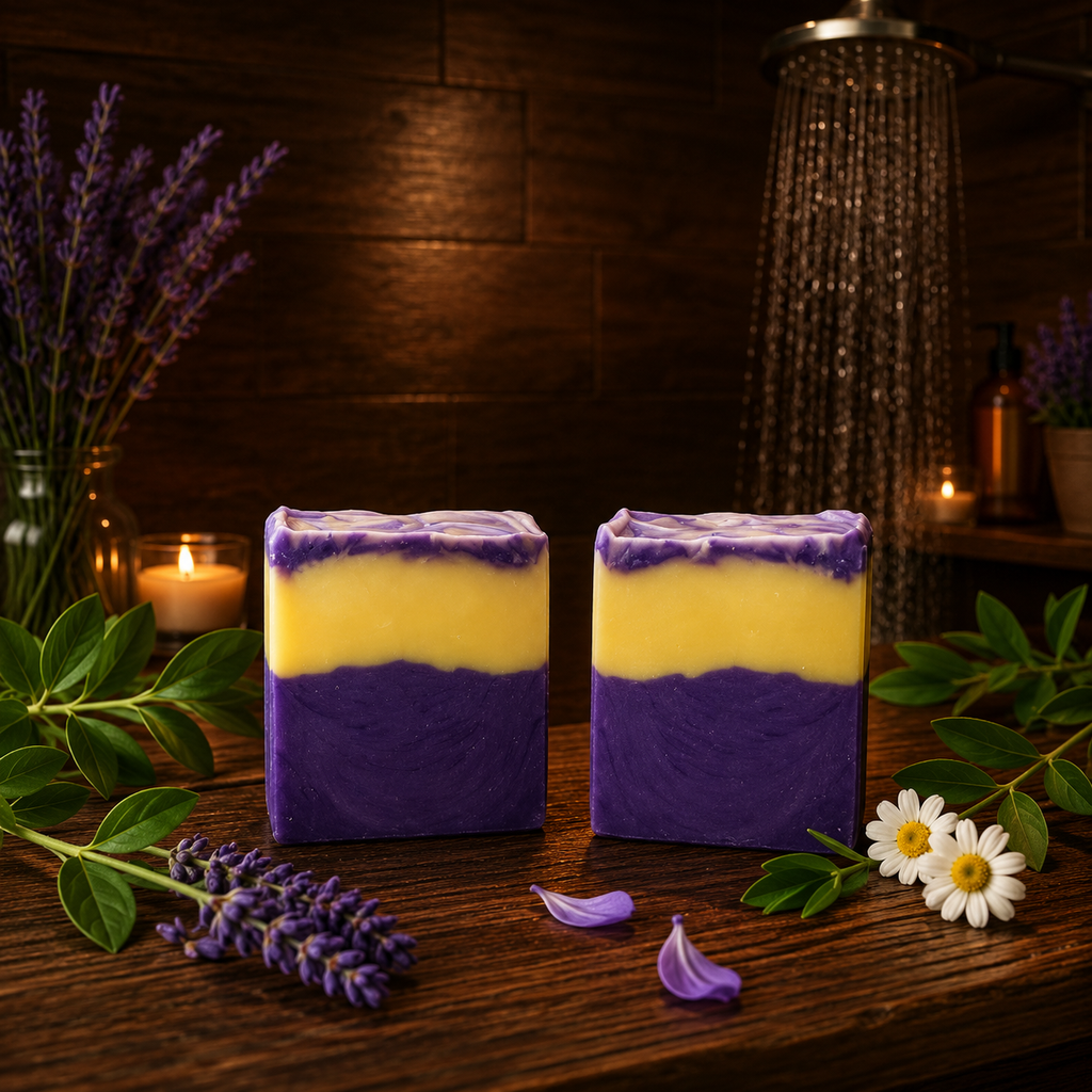 Lemon Lavender Handmade Beef Tallow Soap