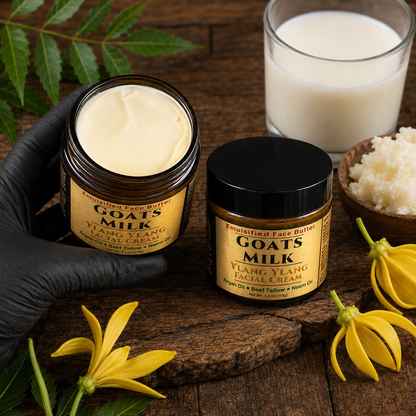 GOATS MILK: Handmade Ylang Ylang Scented Facial Butter / Face Cream