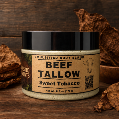 Sweet Tobacco Pine Emulsified Tallow Sugar Scrub Body Scrub