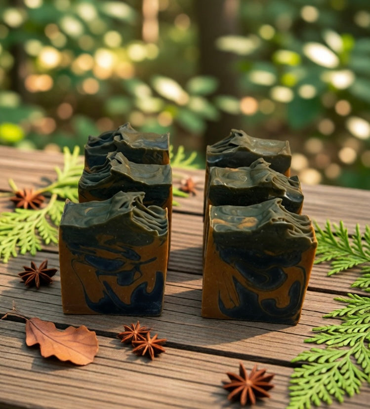 Unscented Charcoal Turmeric Tallow Artisan Soap