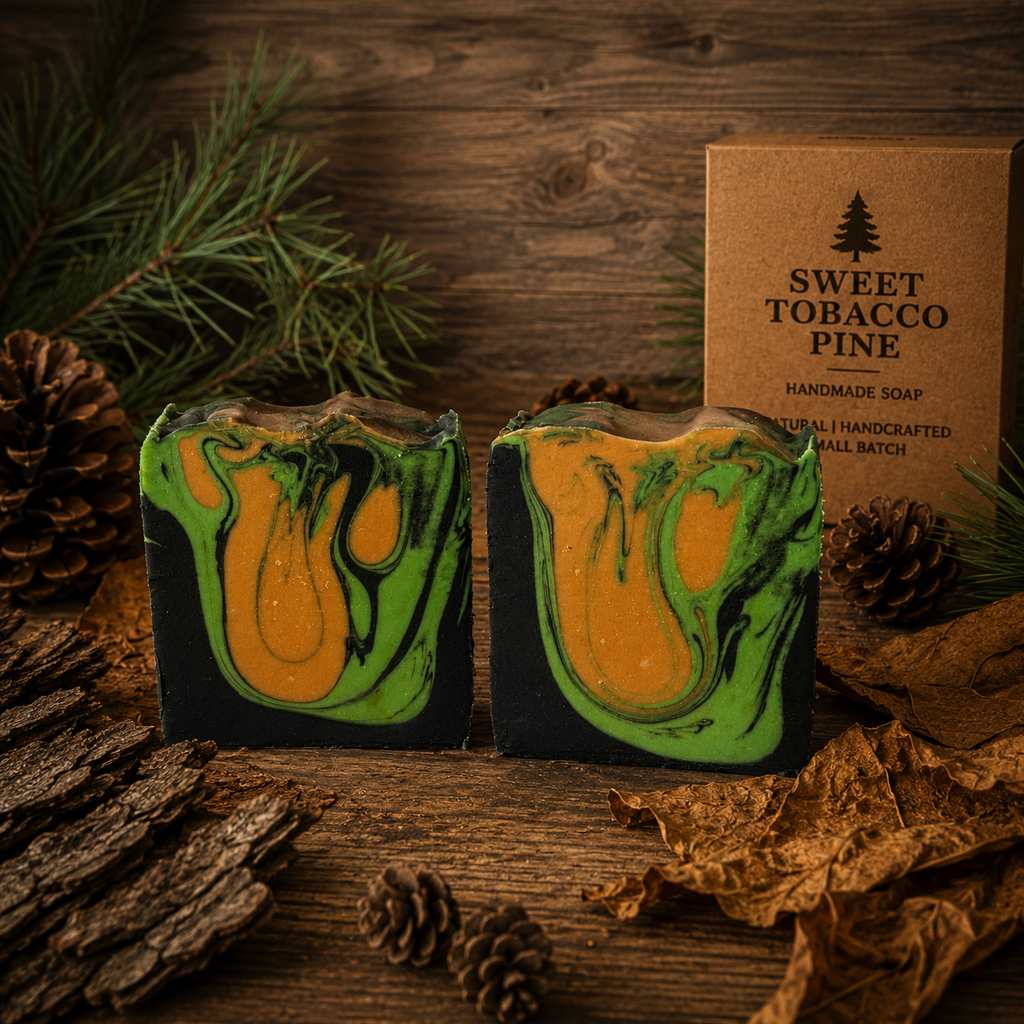 Sweet Tobacco Pine Handmade Tallow and Milk Masculine Soap