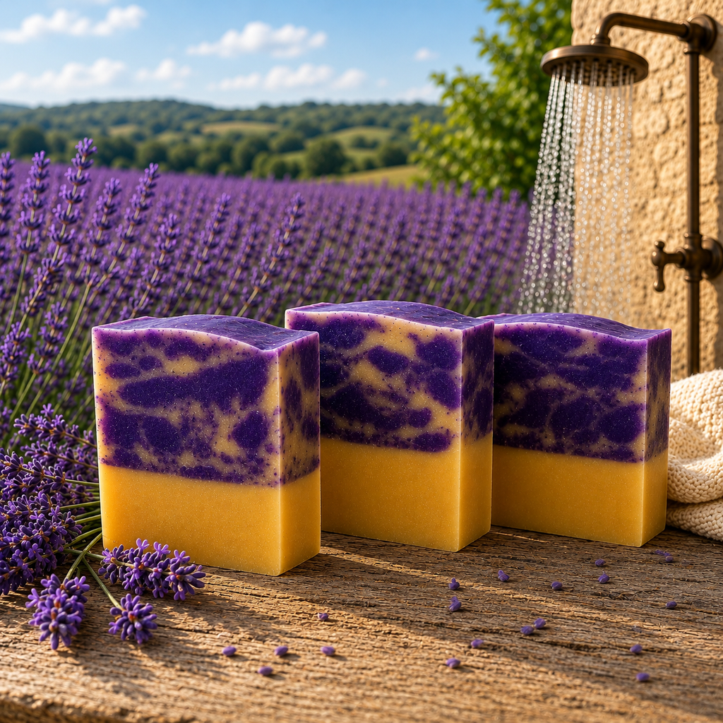 Lavender Goats Milk Handcrafted Rustic Tallow Soap