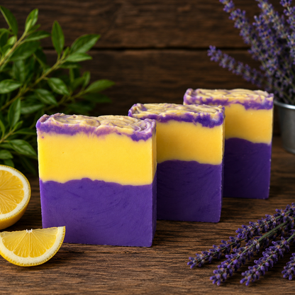 Lemon Lavender Handmade Beef Tallow Soap