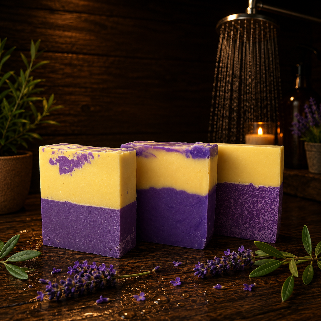 Lemon Lavender Handmade Beef Tallow Soap