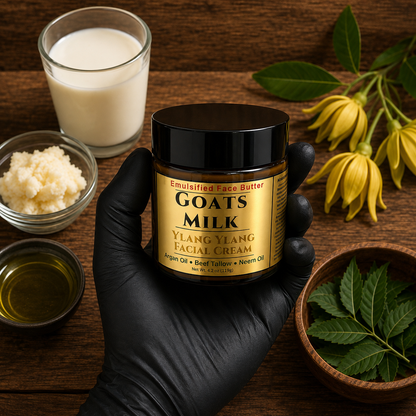 GOATS MILK: Handmade Ylang Ylang Scented Facial Butter / Face Cream