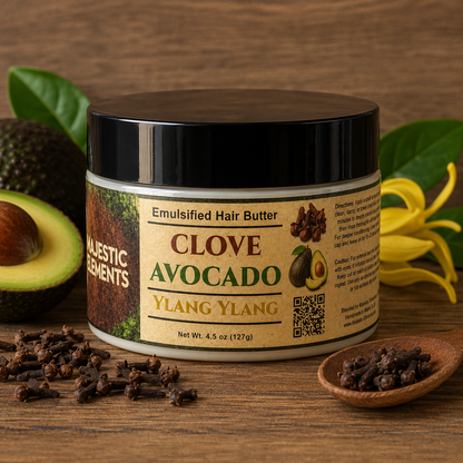 CLOVE & AVOCADO: Handmade Ylang Ylang Hair Butter
