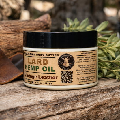 LEATHER: Emulsified Masculine Body Butter Body Cream