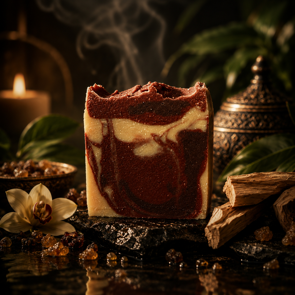 Myrrh Palo Santo Handmade Babassu Oil and Tallow Soap