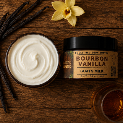 BOURBON VANILLA: Goats Milk Masculine Body Butter Body Cream
