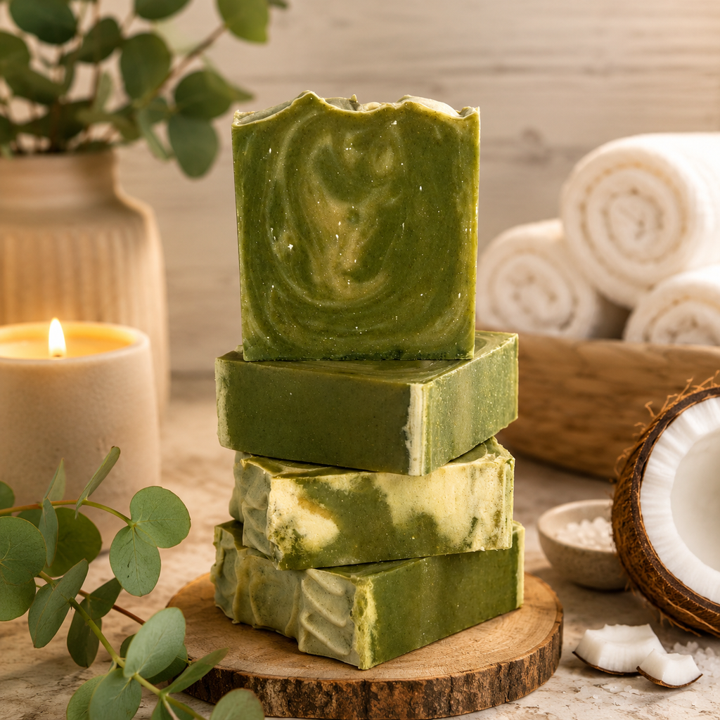 Coconut Eucalyptus Handcrafted Tallow Soap