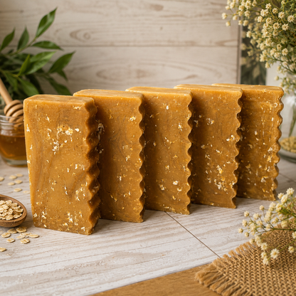 UNSCENTED: Honey and Oatmeal Handcrafted Gentle Conditioning Mini Soap