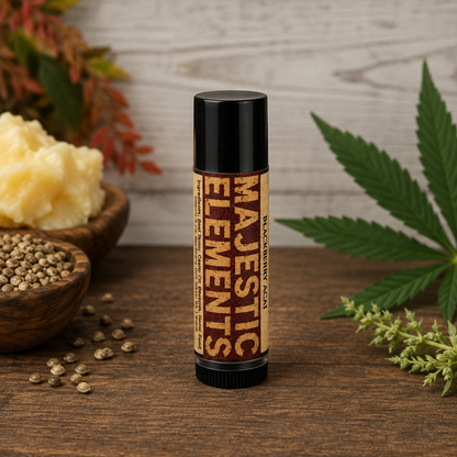 TALLOW + HEMP SEED: Handmade Blackberry Açaí Flavored Nourishing Lip Balm
