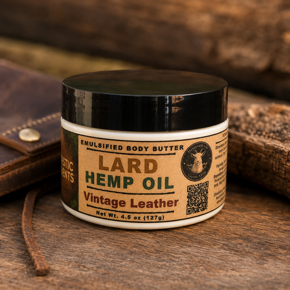 LEATHER: Emulsified Masculine Body Butter Body Cream