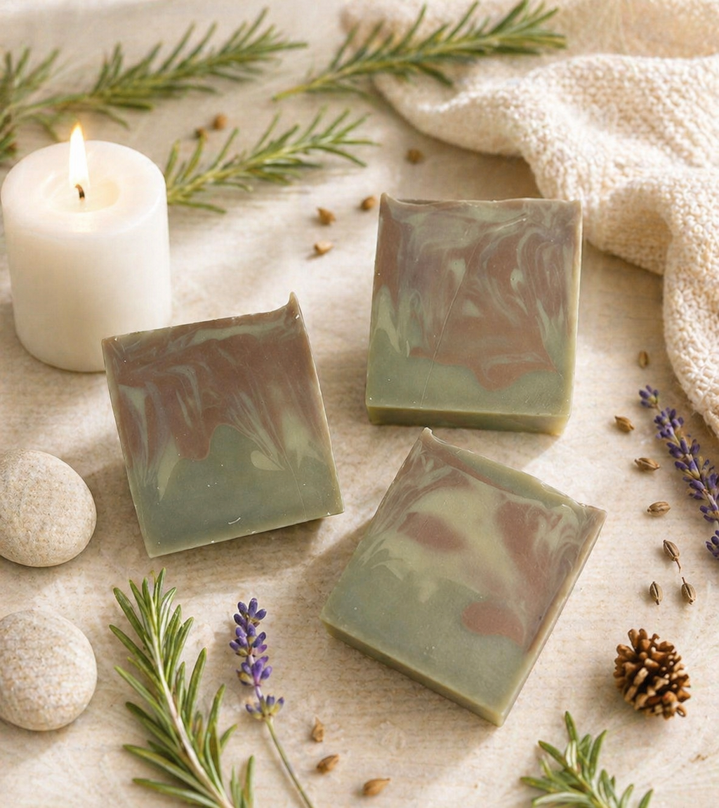 Frankincense Myrrh Beef Tallow Masculine Artisan Soap