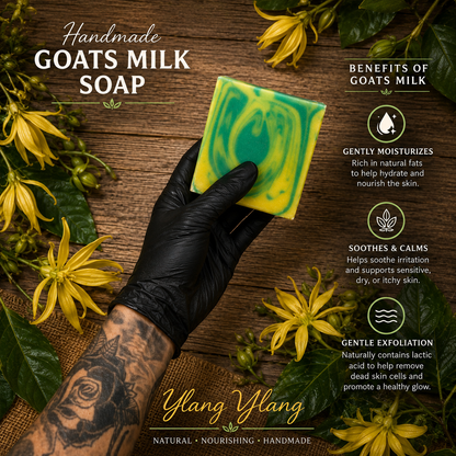 YLANG YLANG: Handmade Goats Milk and Lard Soap
