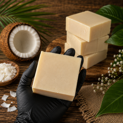 COCONUT: 100% Plant-Based Oils Coconut Milk Handmade Vegan Artisan Soap