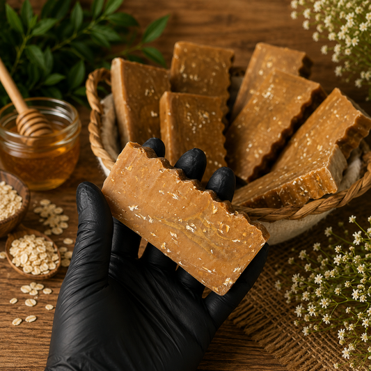 UNSCENTED: Honey and Oatmeal Handcrafted Gentle Conditioning Mini Soap
