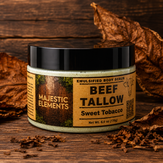 Sweet Tobacco Pine Emulsified Tallow Sugar Scrub Body Scrub