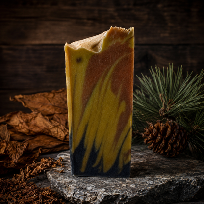 Sweet Tobacco Pine Handmade Beef Tallow and Milk Masculine Mini Soap (Trial Size)