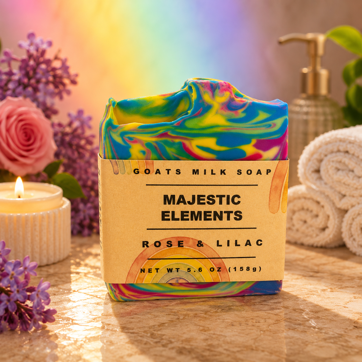 PRIDE: Lilac Rose Handcrafted Goats Milk Soap